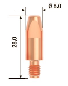 FUBAG Контактный наконечник M6х28 мм ECU D=1.0 мм (10 шт.) в Йошкар-Оле фото