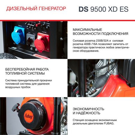 FUBAG Дизельный генератор (одно- и трехфазный) с электростартером DS 9500 XD ES в Йошкар-Оле фото