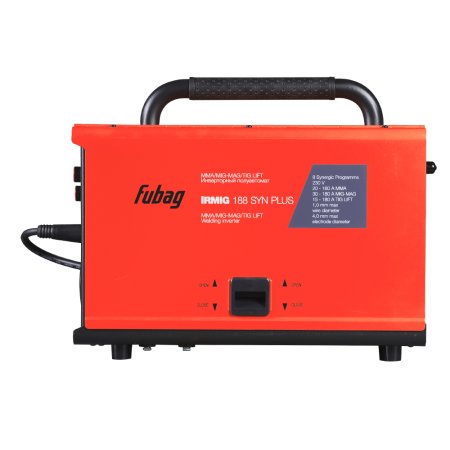 Полуавтомат сварочный FUBAG IRMIG 188 SYN PLUS + горелка FB 250 3m + маска сварщика Хамелеон IR 9-13N S  + сварочные краги на подкладке красные FWGN 10R в ПОДАРОК в Йошкар-Оле фото