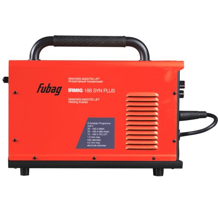 Полуавтомат сварочный FUBAG IRMIG 188 SYN PLUS + горелка FB 250 3m + маска сварщика Хамелеон IR 9-13N S  + сварочные краги на подкладке красные FWGN 10R в ПОДАРОК в Йошкар-Оле фото