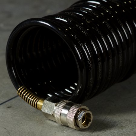 Шланг спиральный FUBAG с фитингами рапид, нейлон, 10 бар, 6 x 8 мм, 15 м в Йошкар-Оле фото