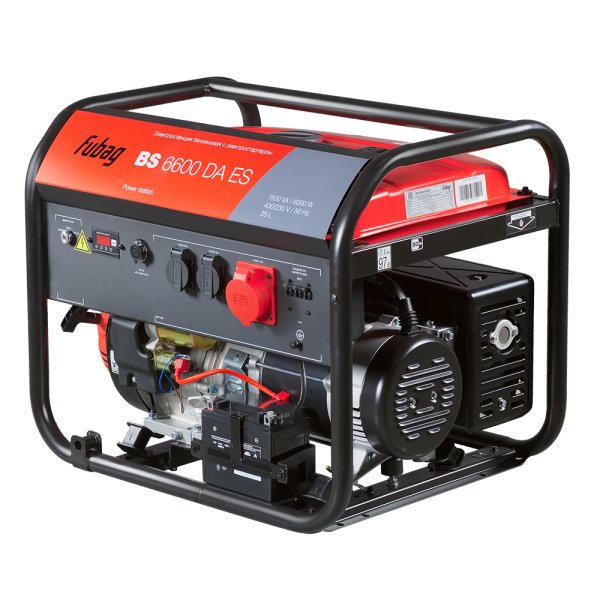Бензиновый генератор FUBAG BS 6600 DA ES (трехфазный) с электростартером и коннектором автоматики в Йошкар-Оле фото