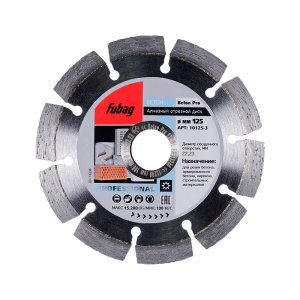 Алмазный отрезной диск FUBAG Beton Pro D125 мм/ 22.2 мм по бетону в Йошкар-Оле фото