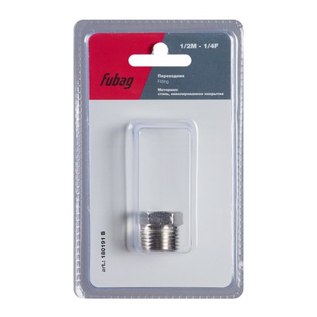 FUBAG Переходник 1/2 дюйма M на 1/4 дюйма F, блистер 1 шт в Йошкар-Оле фото